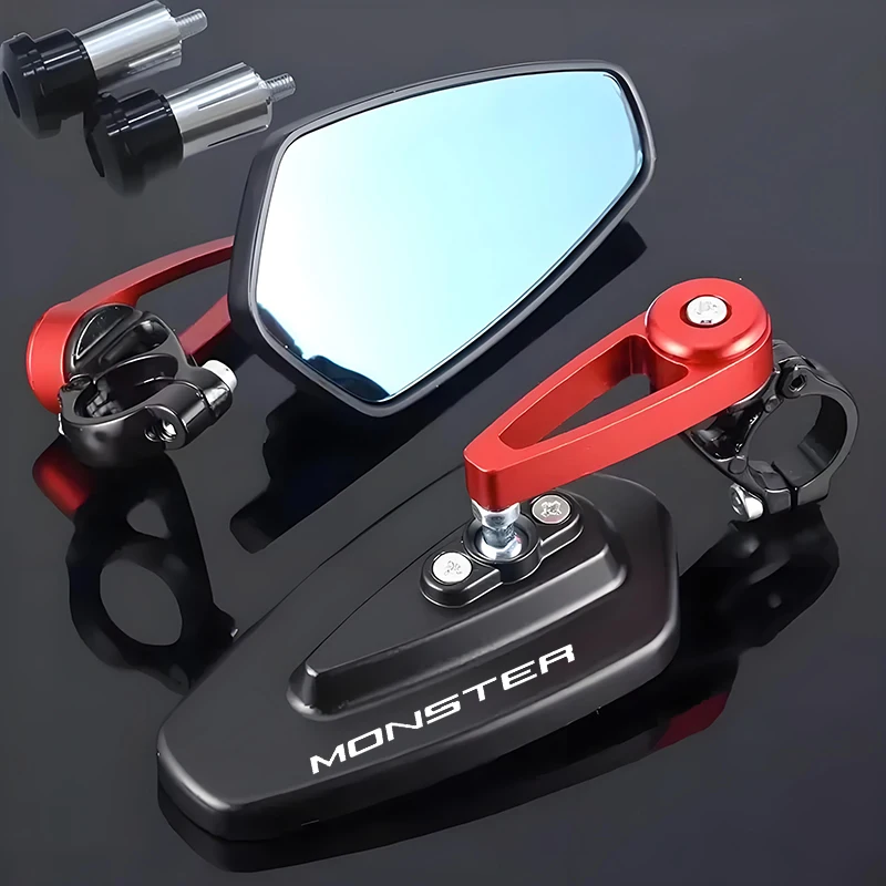 

Для Ducati Monster 1200 1200R 1200S 821 937 950 PLUS универсальные зеркала для мотоциклов заднего вида 2 шт. ручка для крепления на конце