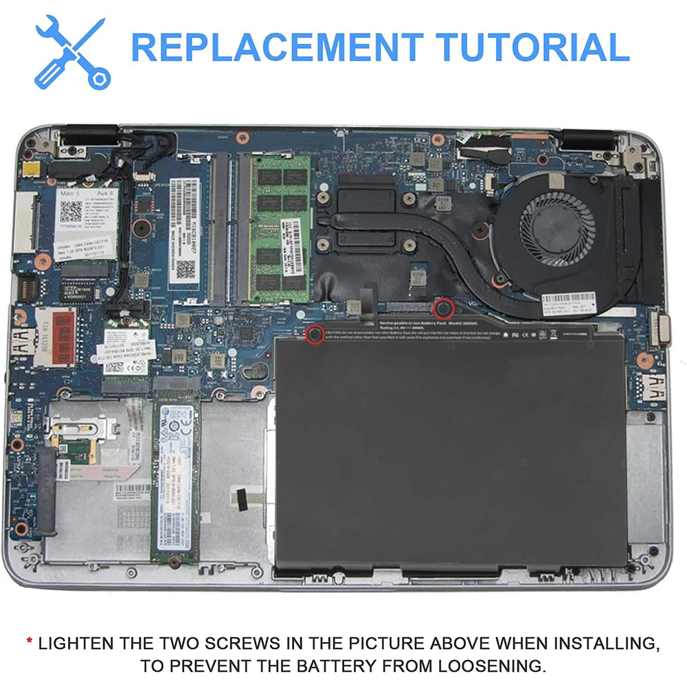 Фото SN03XL ST03XL Батарея для HP EliteBook 820 G3 G4 серии 725 G3 725 G4 серии HSTNN-DB6V HSTNN-l42C HSTNN-UB6T SN03044XL HSTNN-I42C 800514-001 800232-541 800232-241 800232-271 №3