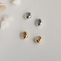lovoacc minimalist irregular geometric statement earrings for women simple gold color metallic open hoop earrings accessories