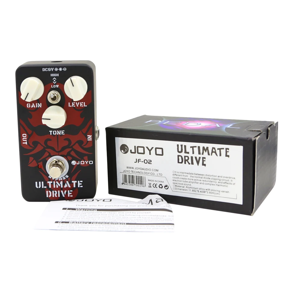 JOYO JF-02 Ultimate привод педаль для электрогитары эффект StompBox с истинным байпасом |