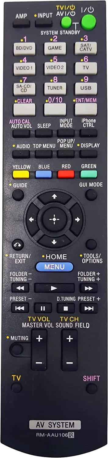 

Remote Control RM-AAU106 for Sony AV Receiver STR-DH730 STR-DH830 STR-DH720 STR-DH720HP