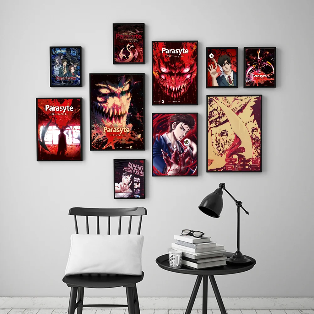 Японское аниме Parasytes винтажные постеры липкие белые бумажные наклейки сделай сам