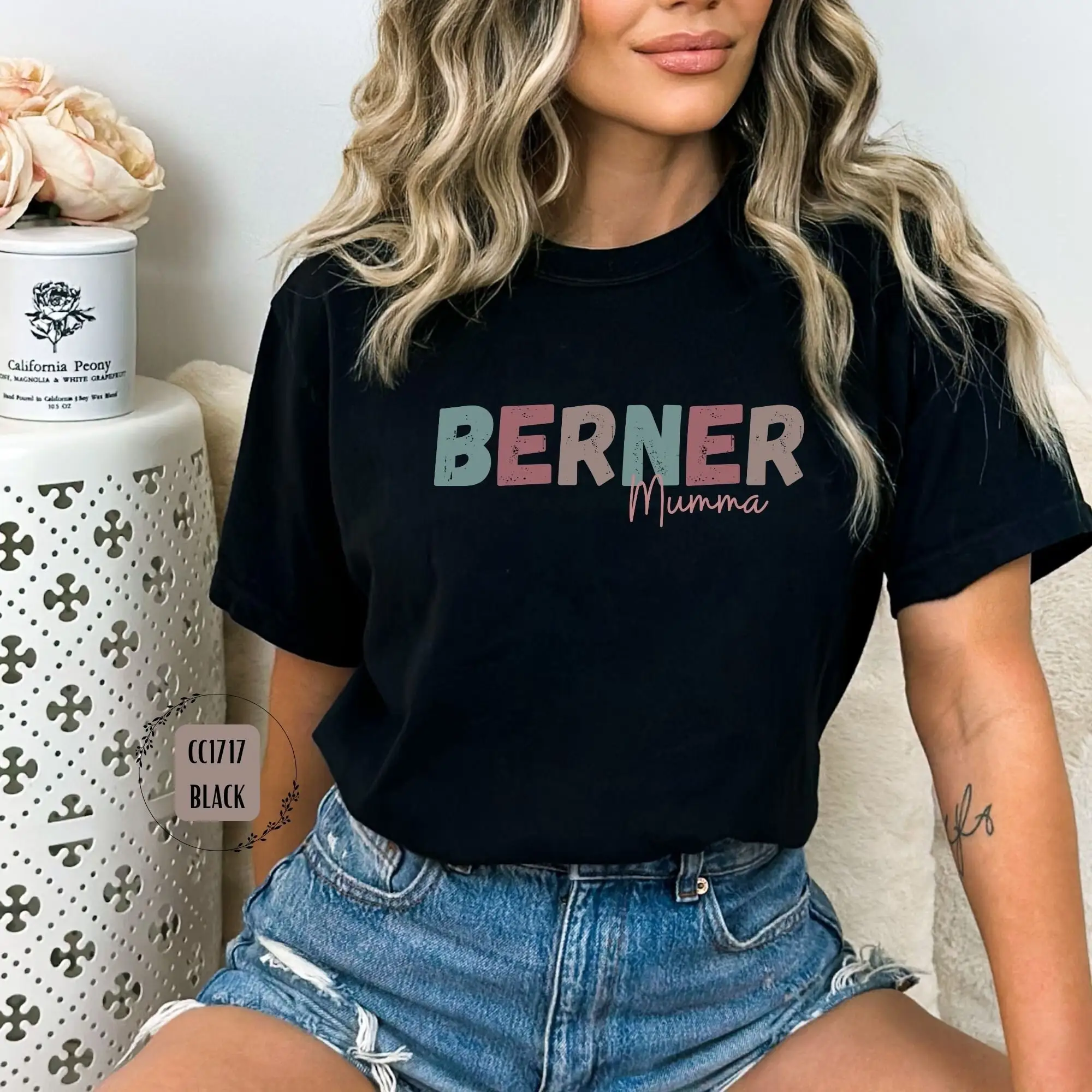 Бернский зенненхунд мама футболка Berner M절 для S винтажная