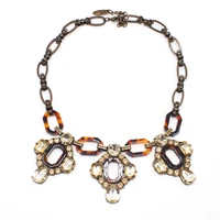 fashion punk vintage color pendant necklace for women imitation metal choker necklaces female 2022 fashion jewelry