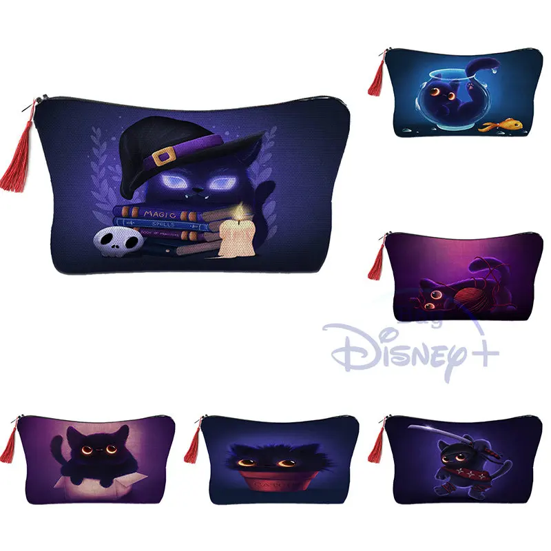 

Disney Makeup Bag Horror Night Christmas LadiesCosmetics Organizer Bag for Female Portable Storage Bags for Lady Toiletry Bag