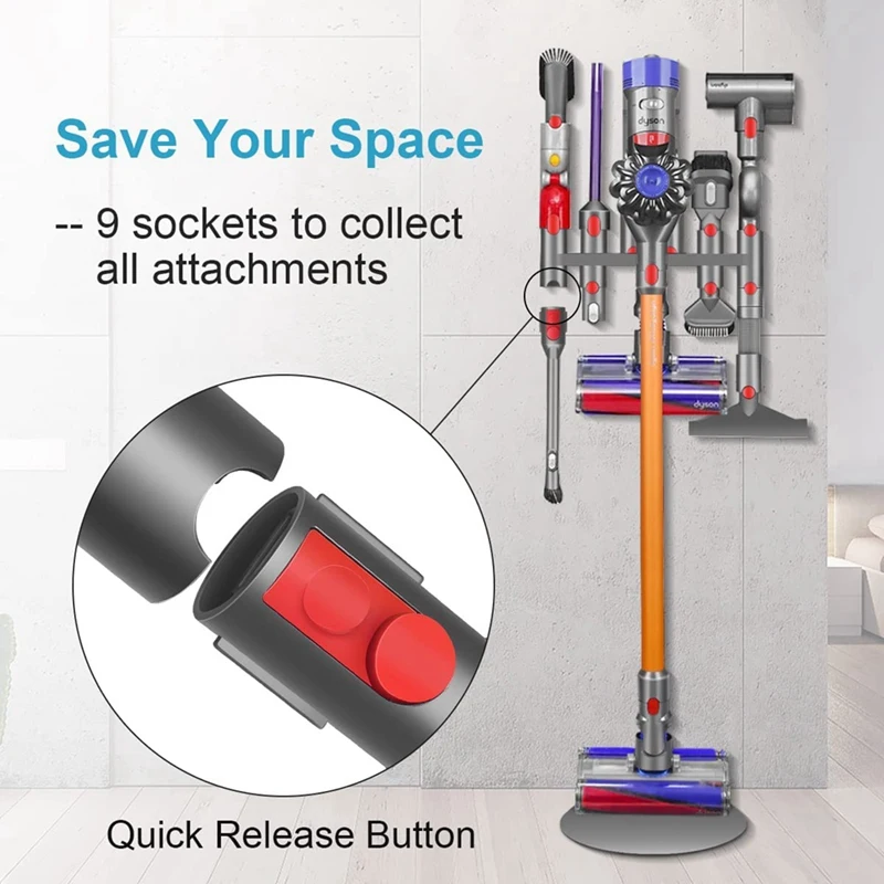 Аксессуар-держатель для Dyson V7 V8 V10 V11 V15 док-станция органайзер пылесоса с 9