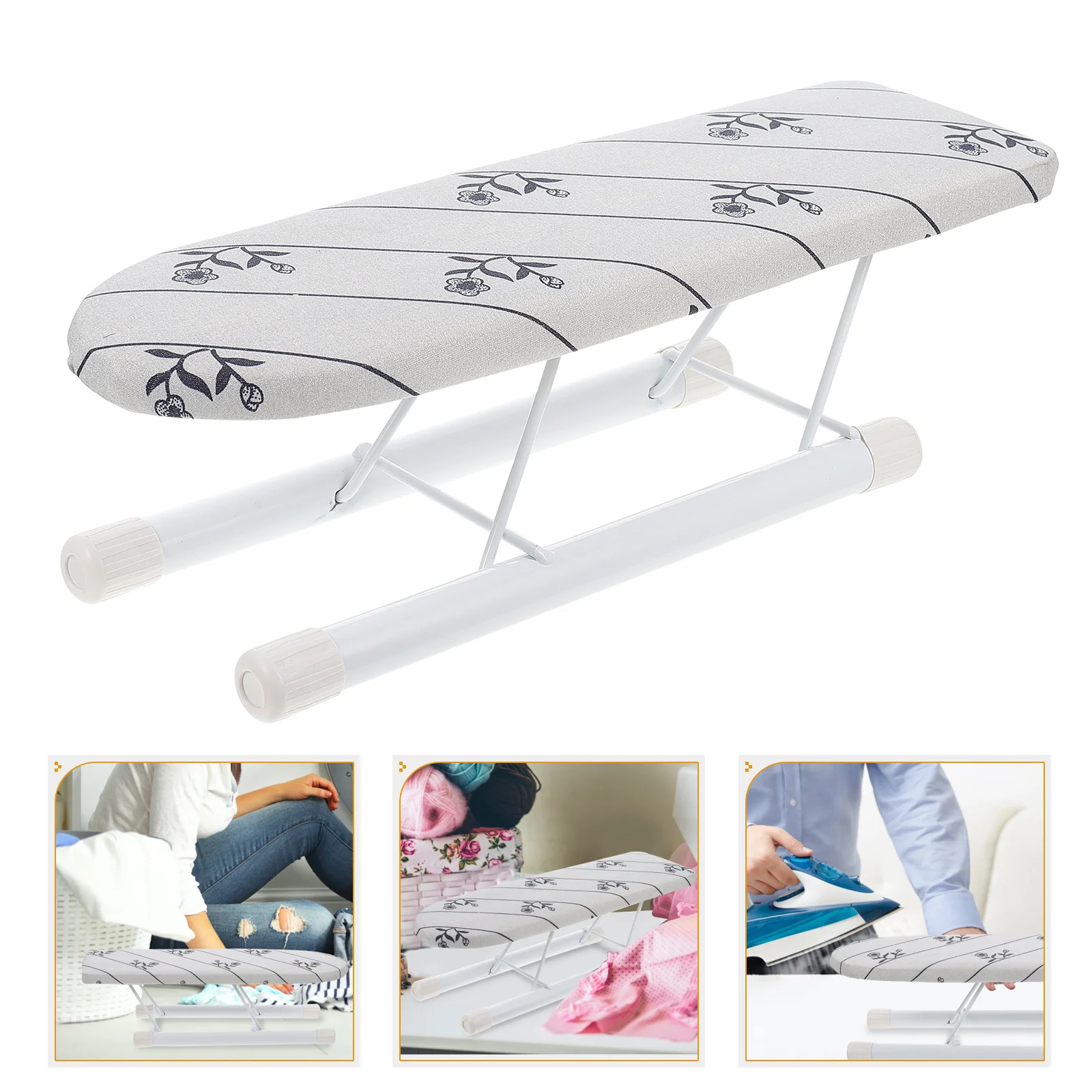 

Board Ironing Iron Small Tabletop Mini Clothes Table Foldable Portable Folding Padded Household Steamer Rest Travel Sleeve
