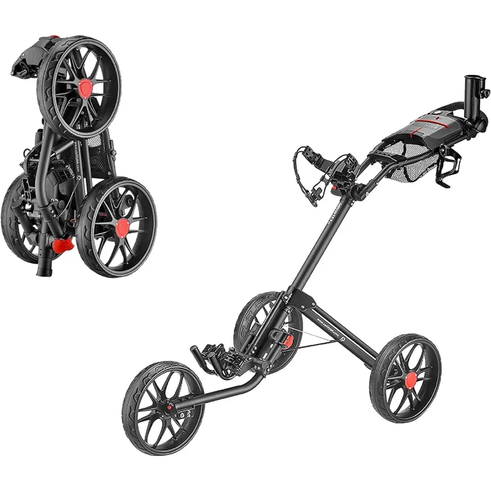 CaddyTek Caddylite 15.3 V2 - Deluxe Quad-Fold Golf Push Cart