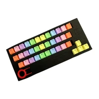 37 key pbt colorful office keycap set computer accessory practical translucidus switches mechanical keyboard backlit gaming