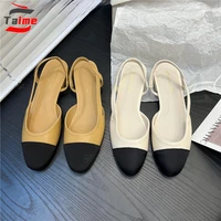 taime summer strap flats mule luxury sandals women designers female shoes ballet office sandalias mujer sapatos femininos 2022