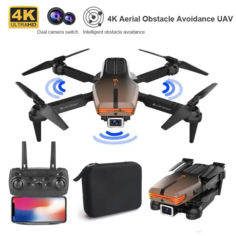 

V3Pro трёхсторонняя Предотвращение препятствий складной UAV 4K HD Двойная камера воздушный Квадрокоптер дистанционное управление самолет