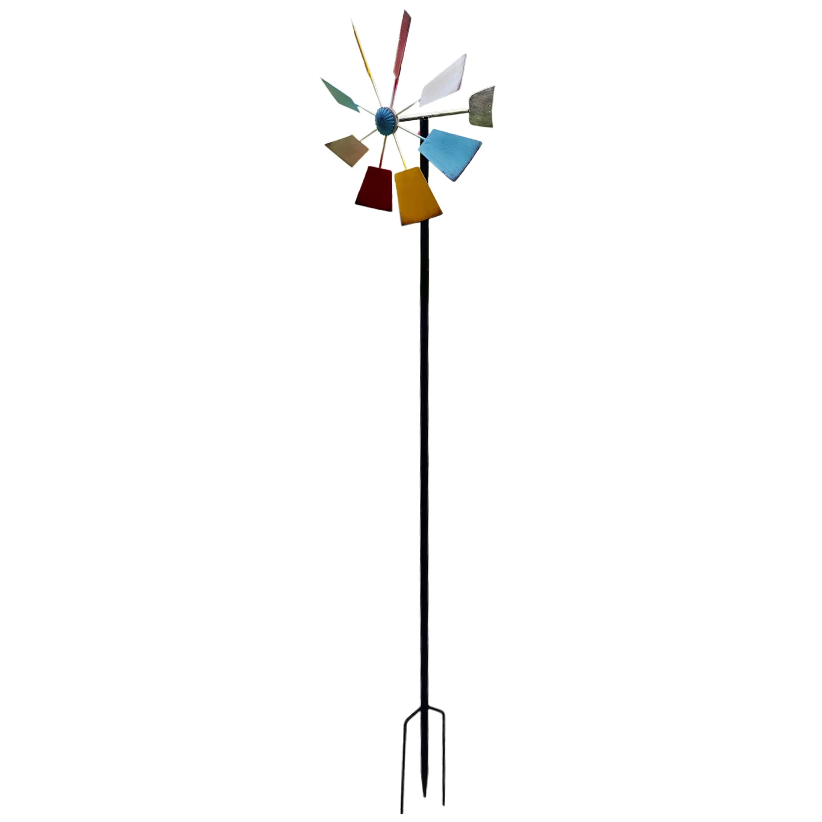 

Outdoor Iron Art Color Windmill Outdoor Iron Art Vertical Windmill Metal Sculpture Easy To Install Outdoor Metal Stick Art