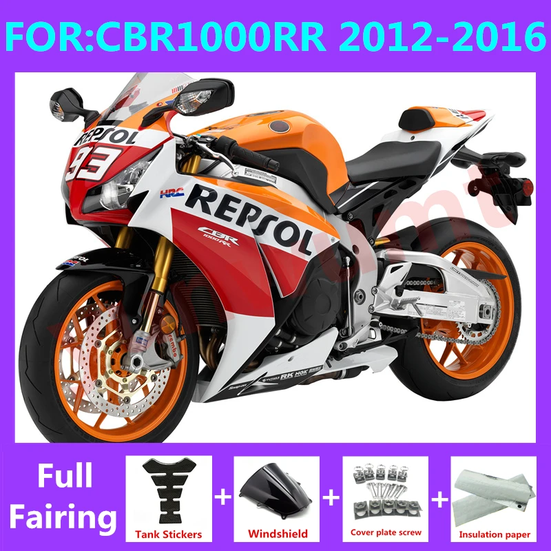 

NEW ABS Motorcycle Whole Fairings kit fit for CBR1000RR CBR1000 CBR 1000RR 2012 2013 2014 2015 2016 Fairing kits set red repaol