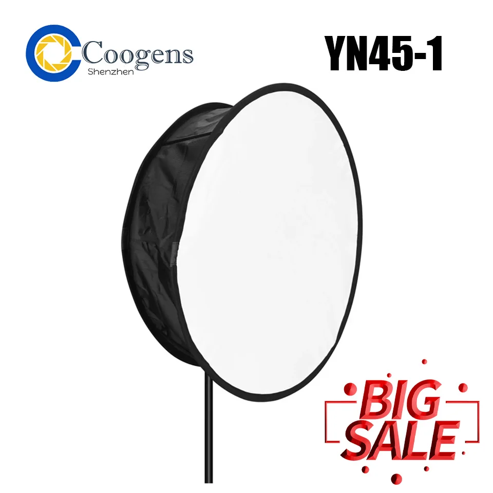 YONGNUO YN45-1 45 см круглый рассеиватель софтбокса складной для серии YONGNUO YN300/ YN600/ YN900 фотоаксессуары