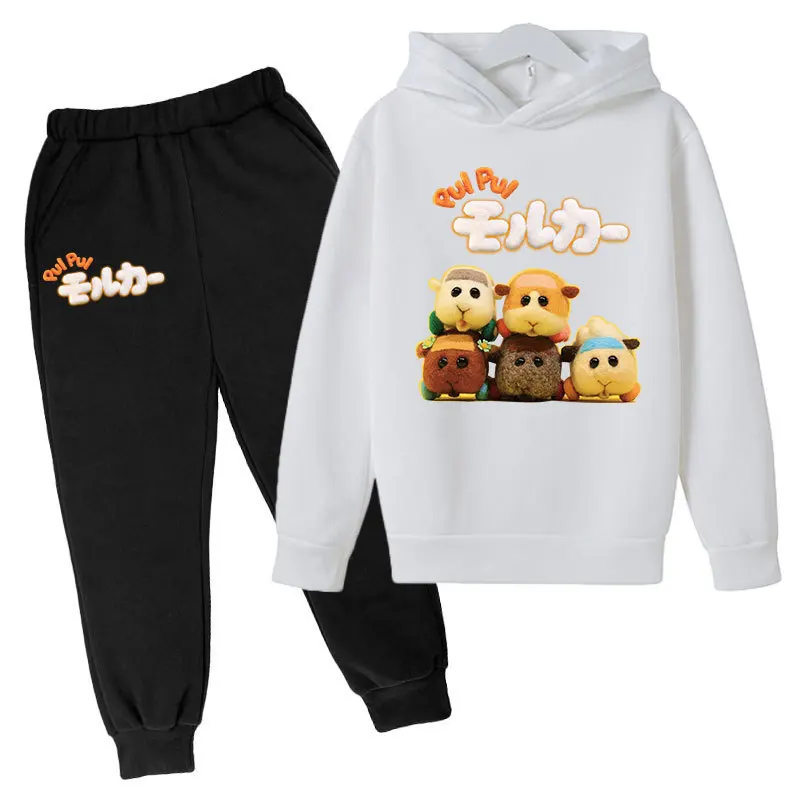 

2023 Autumn and Winter New Boys' and Girls' Two Piece Set Medium and Small Children's Solid Color Long Sleeve Sweater Pa