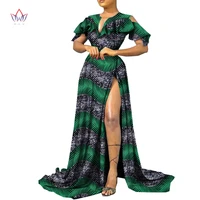 bazin riche african print sexy evening party dresses dashiki african dresses for women african clothes long dresses wy9218