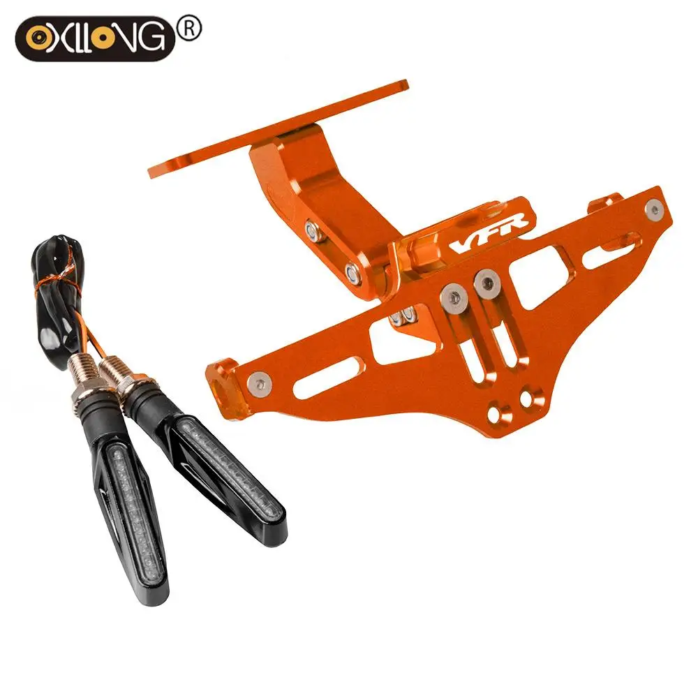 

FOR Honda VFR800/F Fi/W1 VTEC VFR 800 F 800F Fi W1 VTEC Rear Tail Fender Tidy License Plate Holder Fender Eliminator Bracket kit