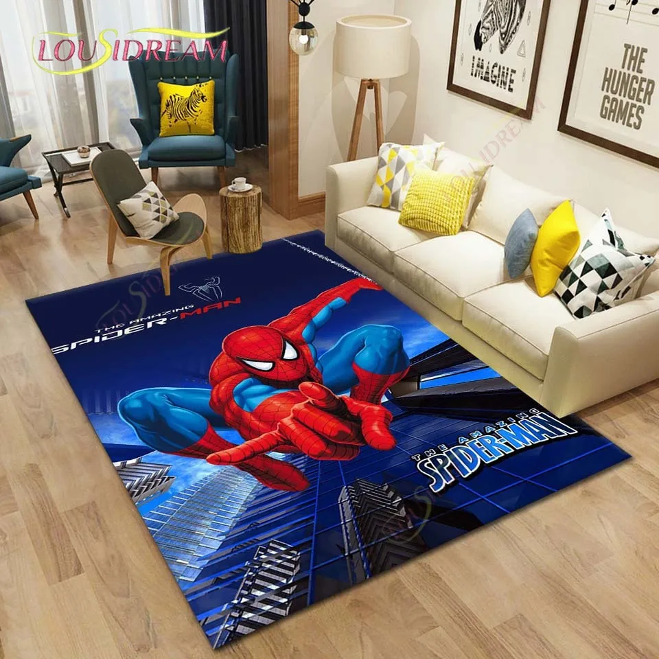 

Cartoon spider carpet children's play room play mat living room bedroom beautiful large carpet non-slip rug Home Decor