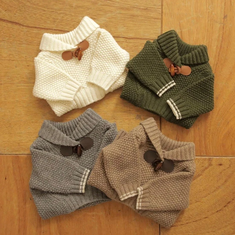 

Pet Clothes Autumn Winter Medium Small Dog Knitted Wool Sweater Warm Coat Kitten Puppy Fashion Cardigan Chihuahua Yorkshire Pug
