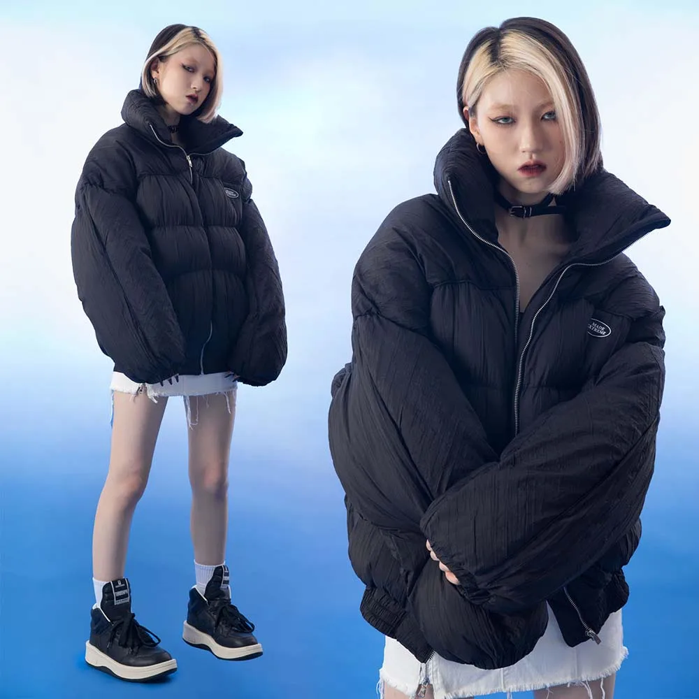 Made Extreme Puffer jacket streetwear stand collar warm winter Men Parkas hip hop oversized men Parka jacket korean warm Outwear
