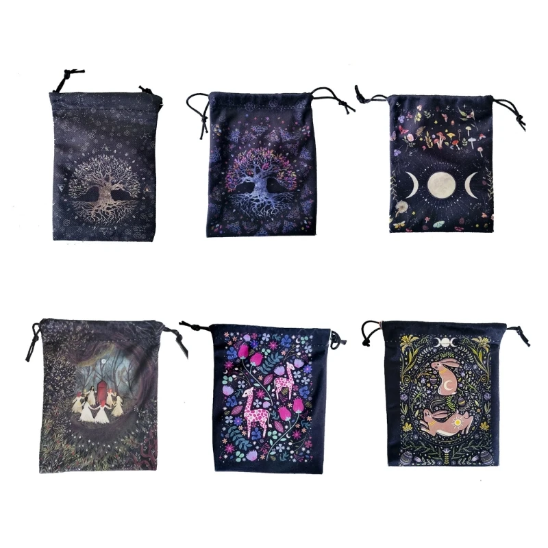 

Velvet-Drawstring Bags Jewelry Pouch for Dices,Event Supplies Tarot Card Holder High Quality
