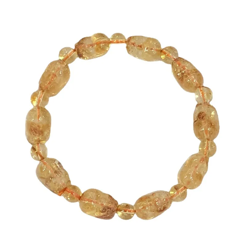 Руда цитрин Pi Xiu женский один круг подходящий ко всему желтый ташань браслет
