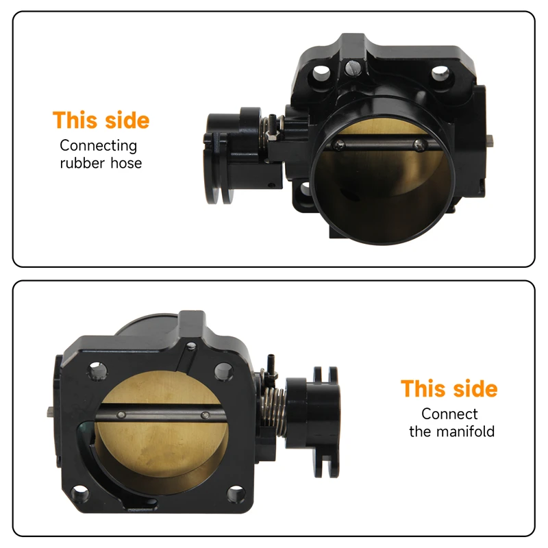 Черная заготовка корпуса дроссельной заслонки с ЧПУ Pro Serie 2 5 дюйма 64 мм подходит