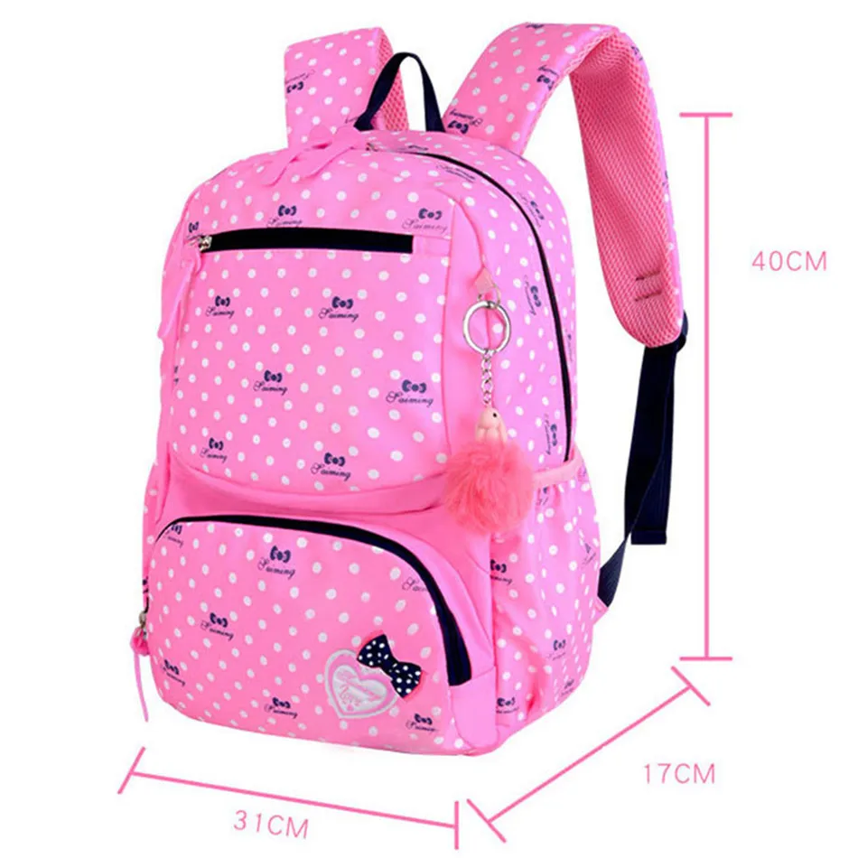 3pcs/set Printing School Bags Backpacks Schoolbag Fashion Kids Lovely Backpacks For Children Girls School bag Student Mochila