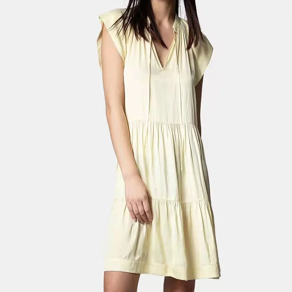 

Women's sleeveless mini dress Female simple casual fashion dress lady loose Robe 2022 new