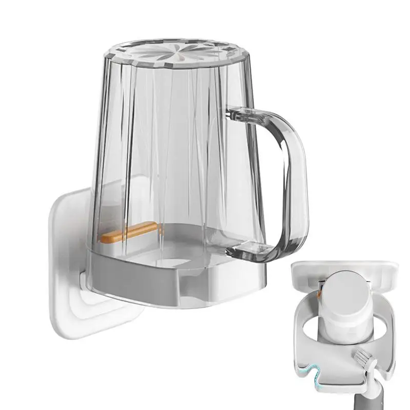 

Toothbrush Holder Bathroom Accessories Wall-mounted Electric Toothbrush Set Toothpaste Storage Rack Non-perforated Bathroom