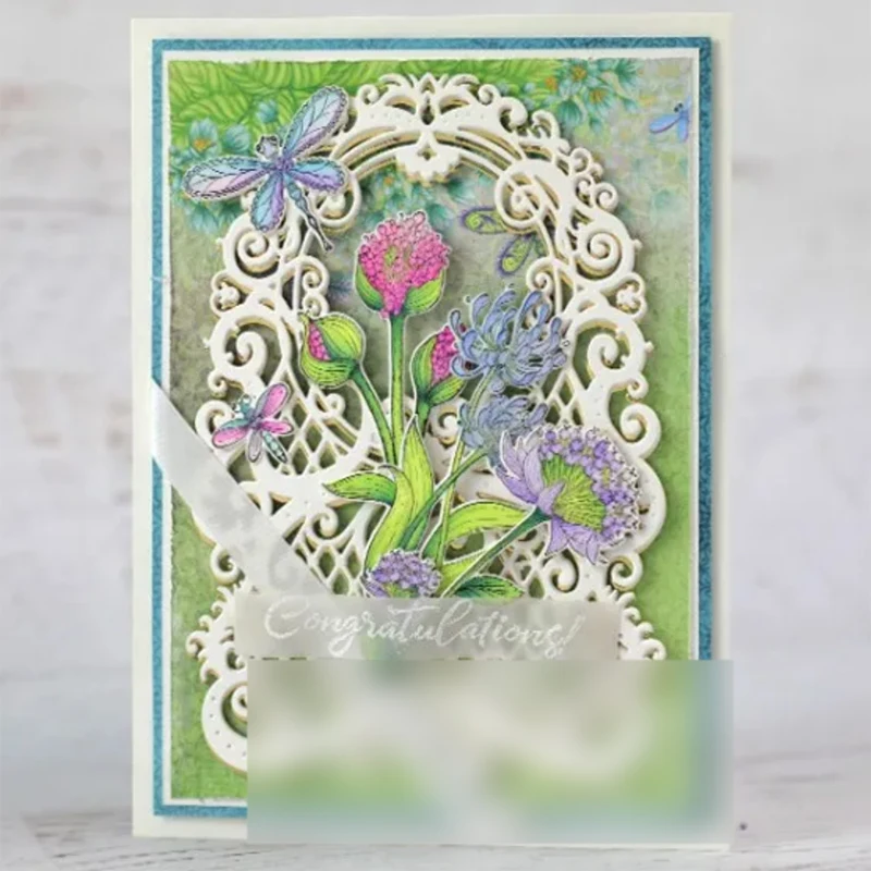 Новинка 2022 набор прозрачных штампов с будильником и металлическими вырубными