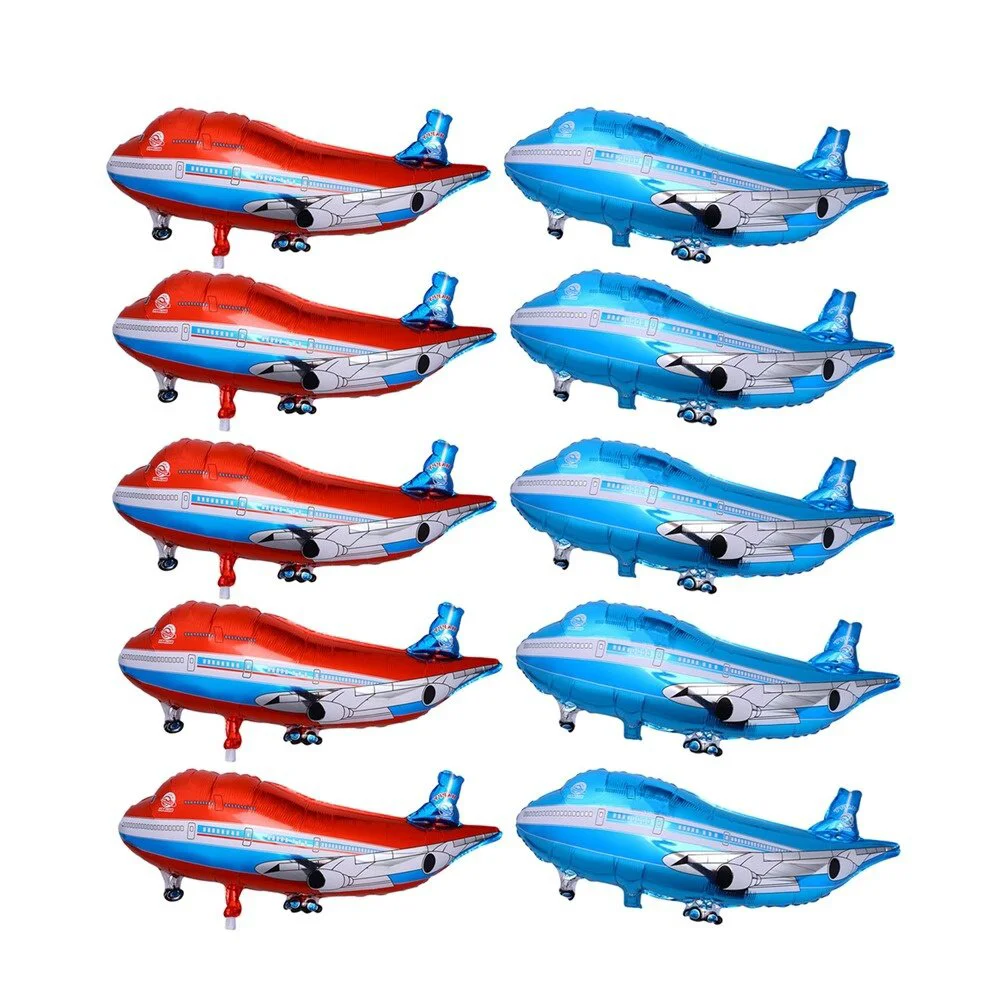 

10pcs Airplane Balloons Balloons Plane Theme Birthday Balloons for Birthday Shower Wedding Party Decoration