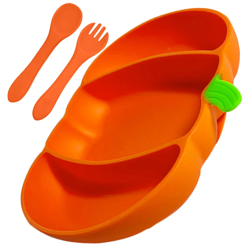 Присоска Тыква Обеденная тарелка Детская посуда Разделенные тарелки из