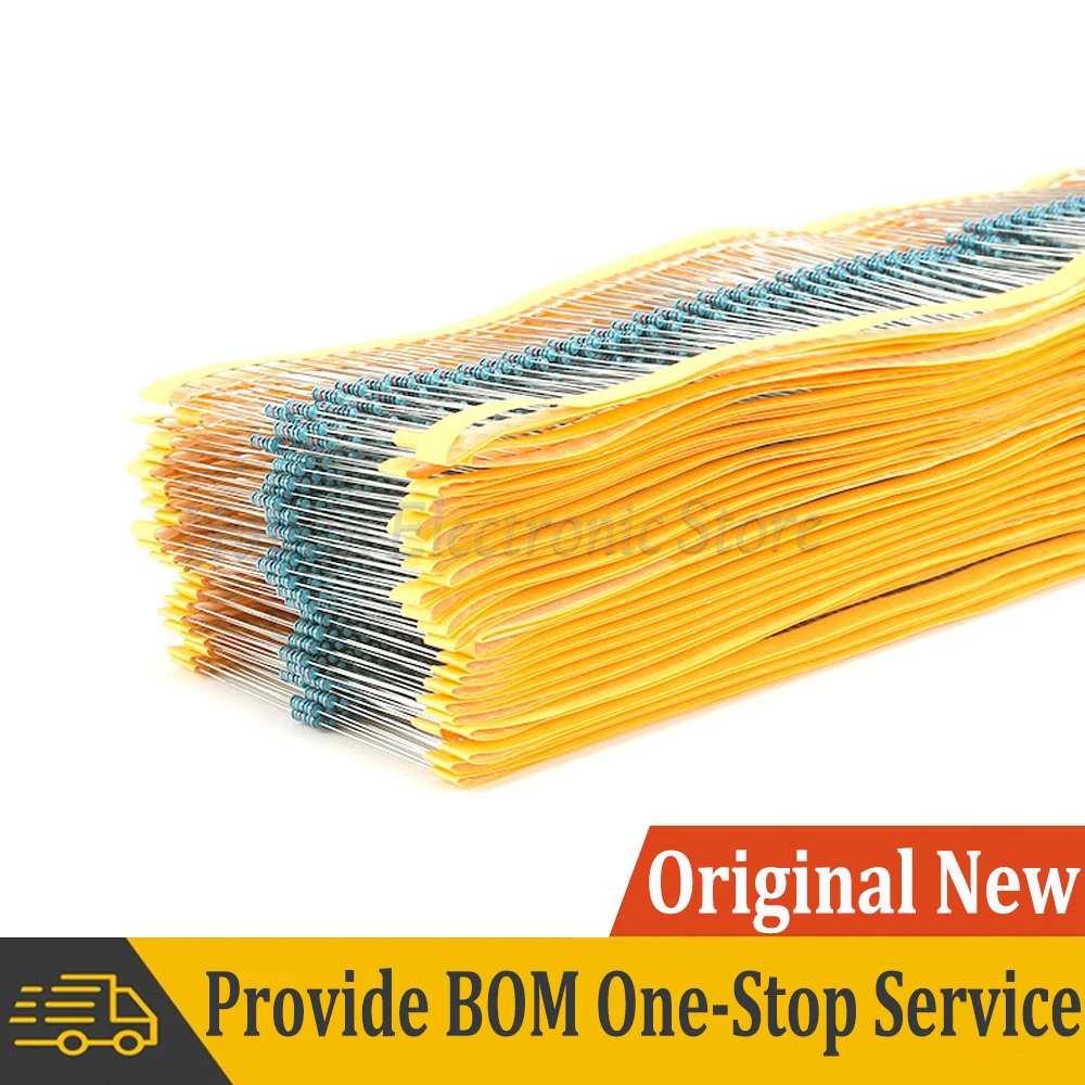 250 шт. 1/4 Вт 200R-4 3 К 1% металлопленочный резистор 0 25 сопротивление 200 220 270 330 360 470 560 620