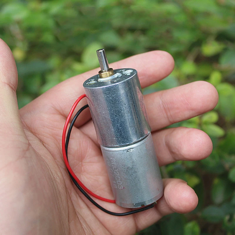 Миниатюрный редуктор постоянного тока 3,7 в 34 об/мин 370, редуктор постоянного тока, электрический редуктор с медленной скоростью, редуктор с диаметром вала 4 мм