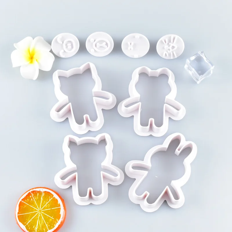 

Формочка для печенья животные пластик белый