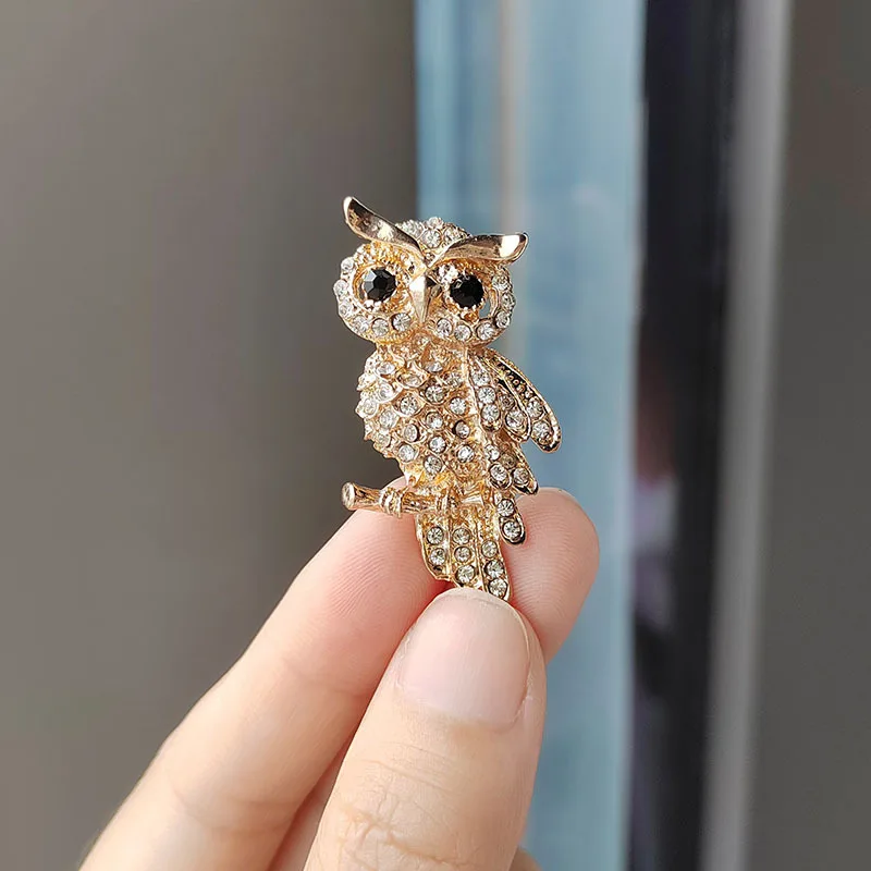 Броши совы из нержавеющей стали