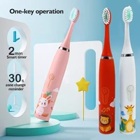 childrens electric toothbrush soft bristle cartoon toothbrush 4 mode waterproof cleaning teeth prevention decay teeth clean