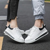 mens white shoes couple style height increasing student board shoes air cushion mens shoes sneakers fashion shoes for men