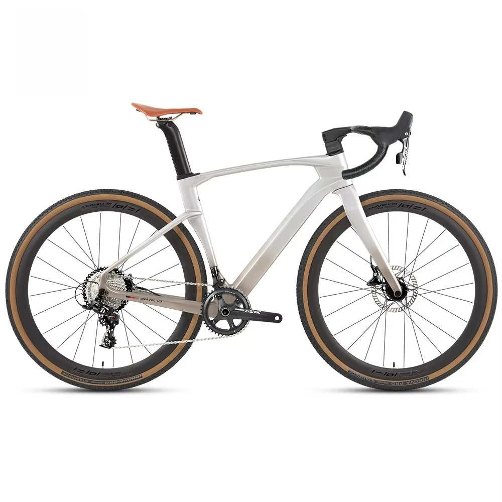 Карбоновый гравийный велосипед Twitter Gravel V3, карбоновый шоссейный велосипед SRAM APEX -11S с гидравлическими дисковыми тормозами и скрытой проводкой тросов (art.: 3920db00bdc13) - 3920db00bdc13