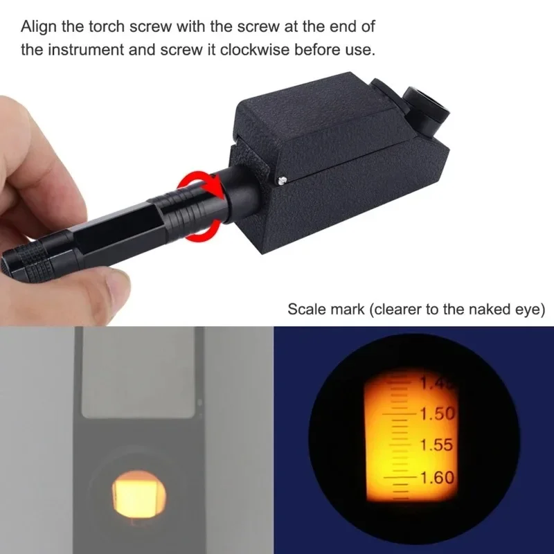 Профессиональный рефрактометр для драгоценных камней ювелирные изделия RHG 1 30-1 73