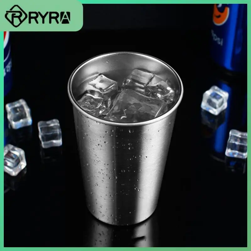 

New 350ML/500ML Portable Stainless Steel Mugs Wine Beer Coffee Cups Outdoor Camping Travel Mugs Whiskey Milk Mugs