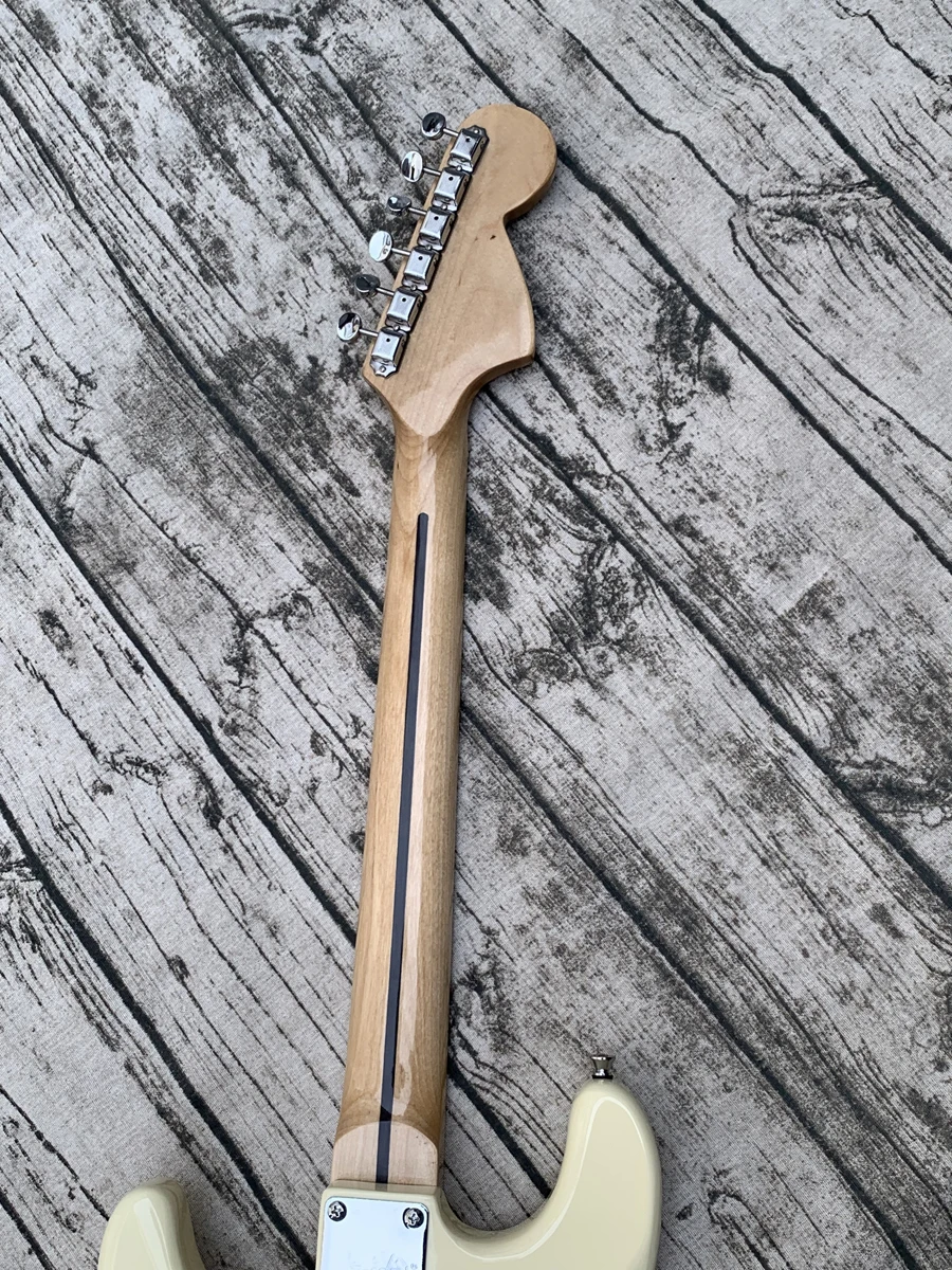 Оригинальная электрическая гитара 70 Jimi Hendrix Cream White ST специальная Выгравированная