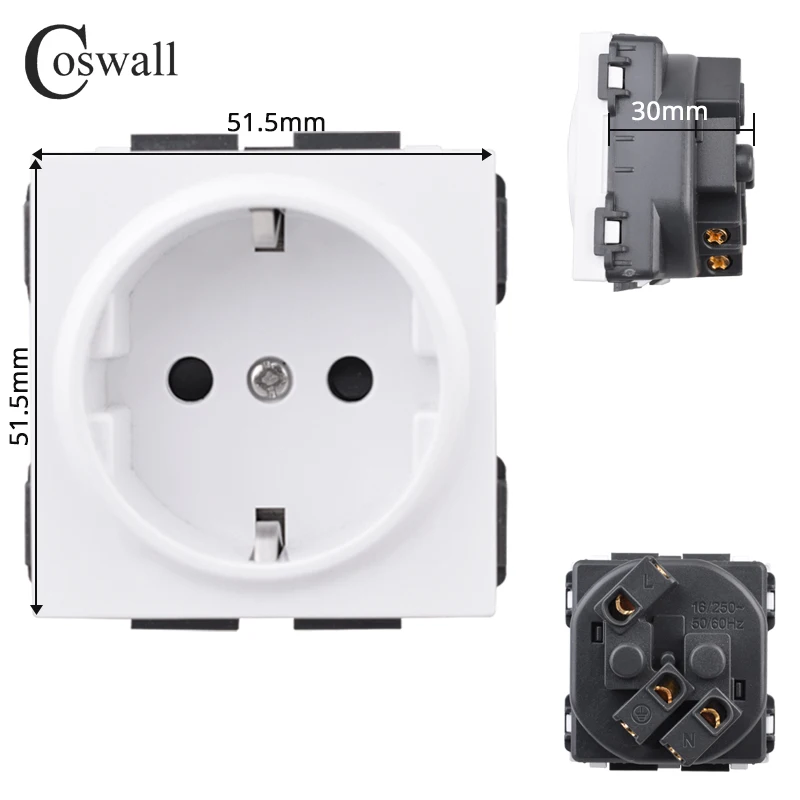 

COSWALL C1 белый выключатель