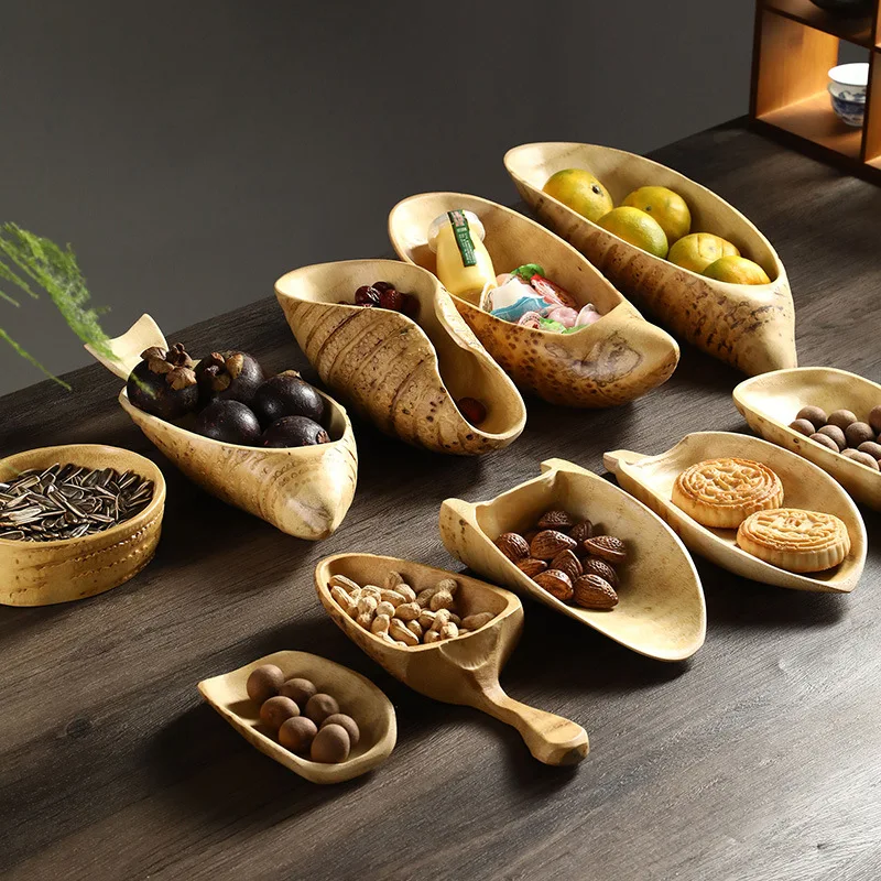 

Бамбуковые товары, разделитель тарелки для сушеных фруктов, тарелка для фруктов в гостиную, тарелка для семян дыни, коробка для закусок, коробка для конфет, бамбуковый поднос, обеденная тарелка
