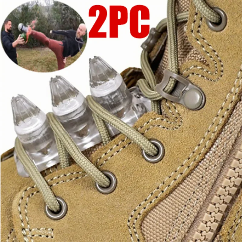 

2PC Military Self-defense Combat Buckle Protection Security Spike Kuba Kickz Tactical Boot Nail Wushu Boot Nail Survival Tool