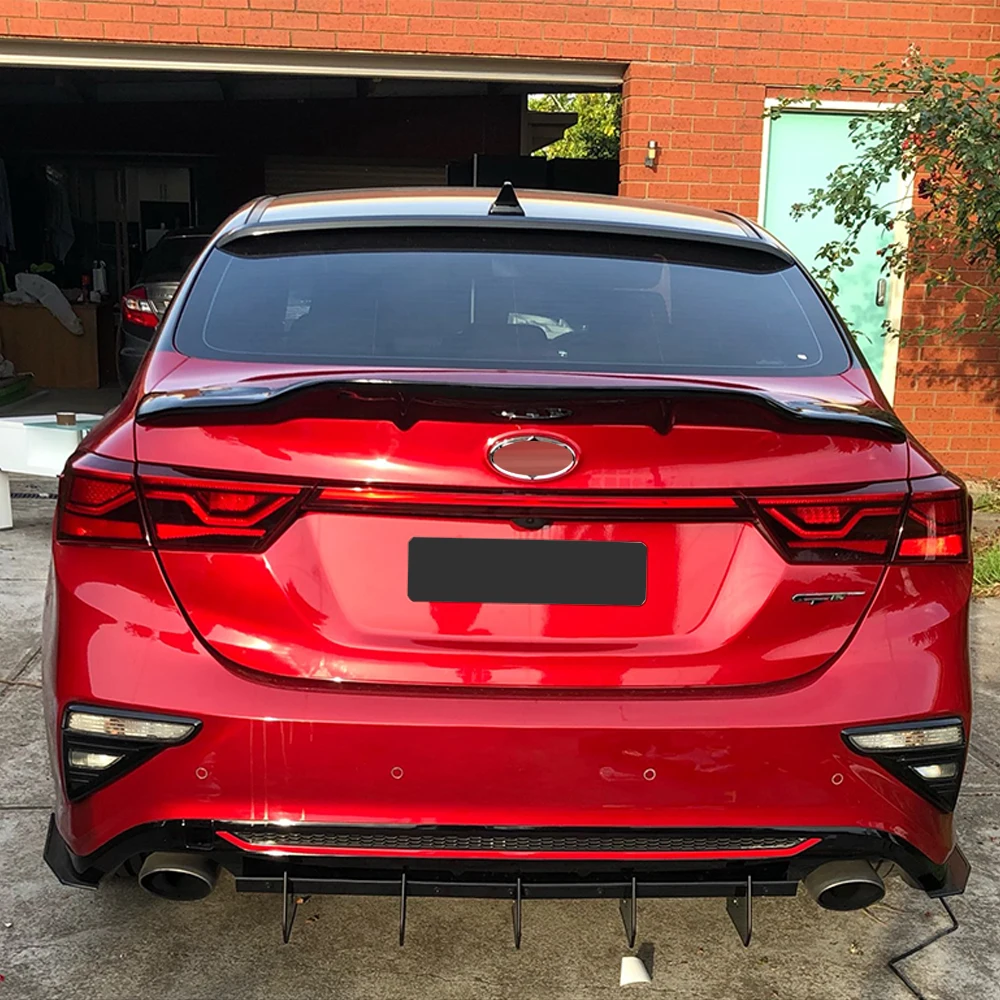 Задняя Крышка багажника из углеродного волокна автомобильный спойлер крылья для