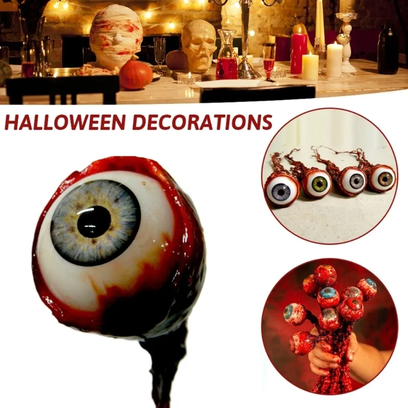 

Bloody Eyeballs Halloween decorations for home Realistic Eyeball Artificial Eyeball Prank Props Haunted house Horror Props