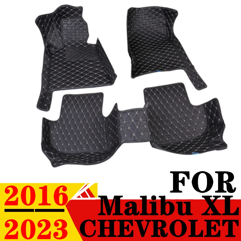 

Car Floor Mats For Chevrolet Malibu XL 2016-23 Waterproof XPE Leather Custom Fit Front & Rear FloorLiner Cover Auto Parts Carpet