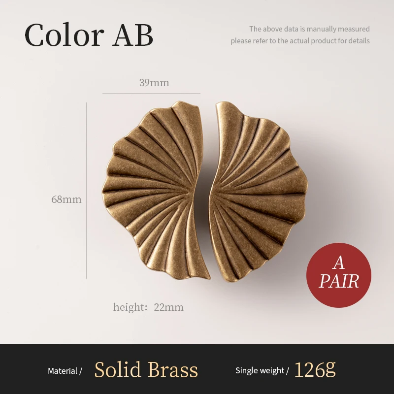 

Сантая Ручки для шкафов из латуни, античная латунь